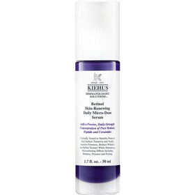 Kiehl‘s Retinol Skin-Renewing Daily Micro-Dose Serum

Kiehl‘s představuje denní sérum s mikrodávkami retinolu - Retinol Skin-Renewing Daily Micro-Dose Serum; průlomový přístup k retinolu, formulovaný v přesné denní dávce, která si poradí s příznaky stárnutí, a zároveň minimalizuje nepříjemné vedlejší účinky spojené s tradičními recepturami retinolu.

Nejnovější inovace v Kiehl’s inspirovaná lékařskou vědou o "mikrodávkování" neboli podáváním s nízkými a přesnými dávkami, obsahuje pečlivě kalibrovanou dávku retinolu, která pomáhá neustále podporovat obnovu vrchní vrstvy pokožky. S každou denní dávkou se postupně tvoří nové buňky pro obnovený vzhled pokožky.

30 ml: 1 260 Kč
