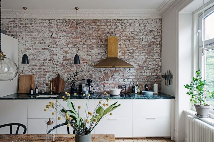 Galerie: Byt s odhalenými cihlami Galerie: Byt s odhalenými cihlami