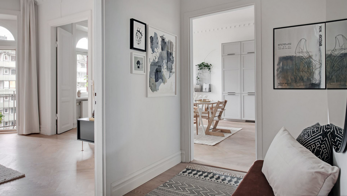 Galerie: Elegantní byt v Göteborgu