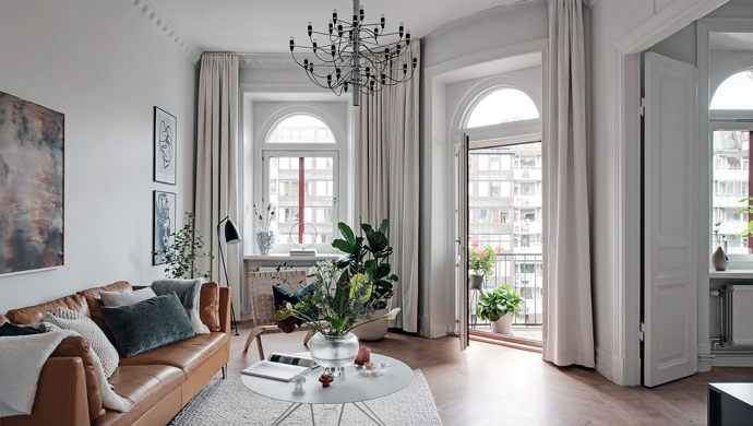Galerie: Elegantní byt v Göteborgu