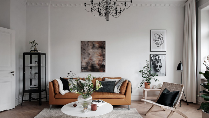 Galerie: Elegantní byt v Göteborgu