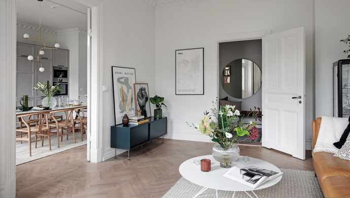 Galerie: Elegantní byt v Göteborgu