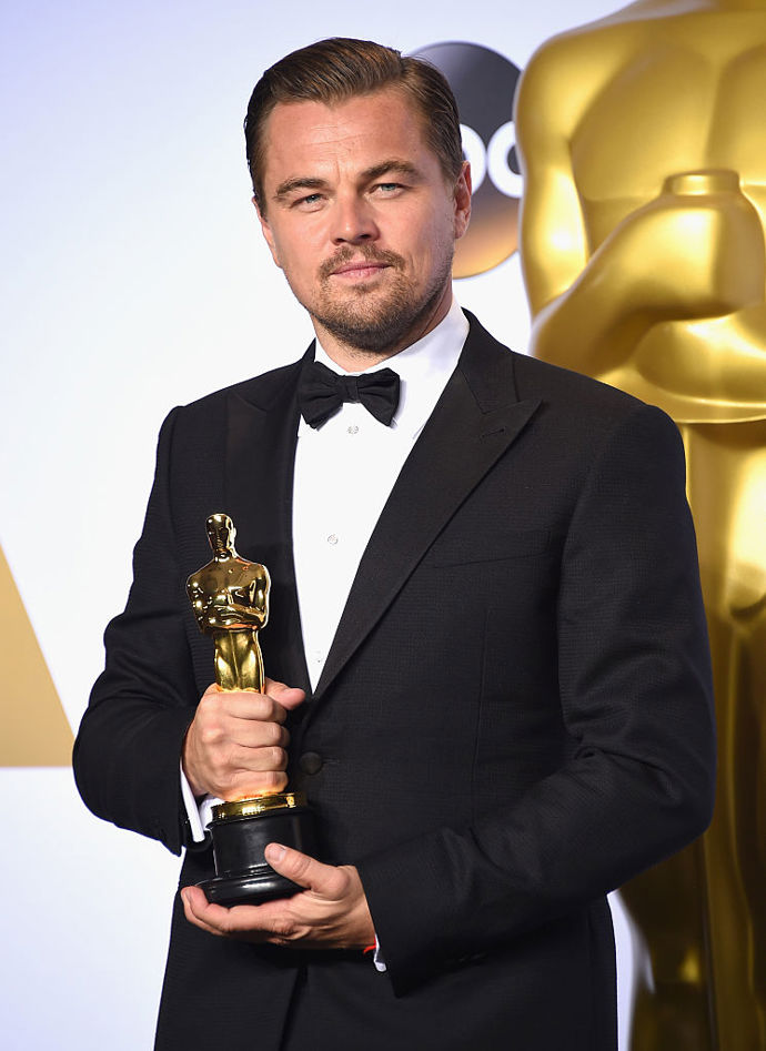 Prvního Oscara vyhrál Leonardo DiCaprio za hlavní roli ve filmu Revenant: Zmrtvýchvstání.
