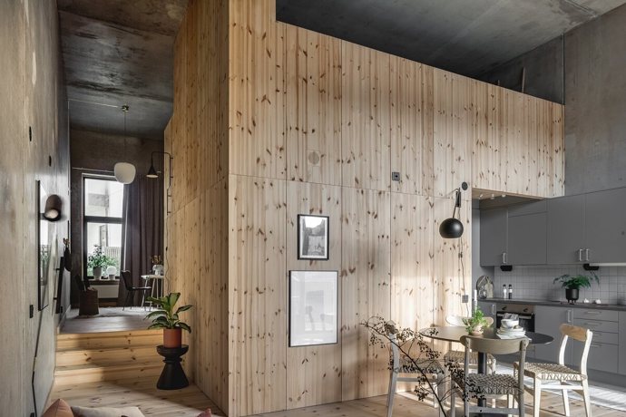 Galerie: Loft plný dřeva