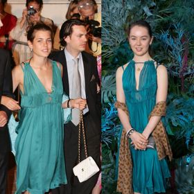 Věděli jste, že i v královské rodině můžete oblečení zdědit? Důkazem jsou modrozelené šaty, které nejprve oblékla Charlotte Casiraghi, a následně o čtrnáct let později posloužily její mladší sestře princezně Alexandře Hannoverské. 
