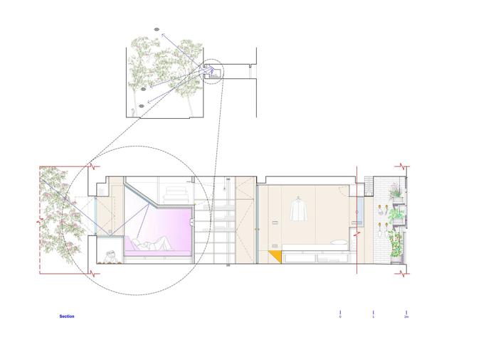 Hlavním problémem v tomto čtyřicetimetrovém bytě bylo nesnesitelné horko v letních měsících a nedostatečná cirkulace vzduchu. Šikovní architekti pro lékaře Jamieho a jeho psa vytvořili místo, kde si odpočinou za jakéhokoli počasí.

