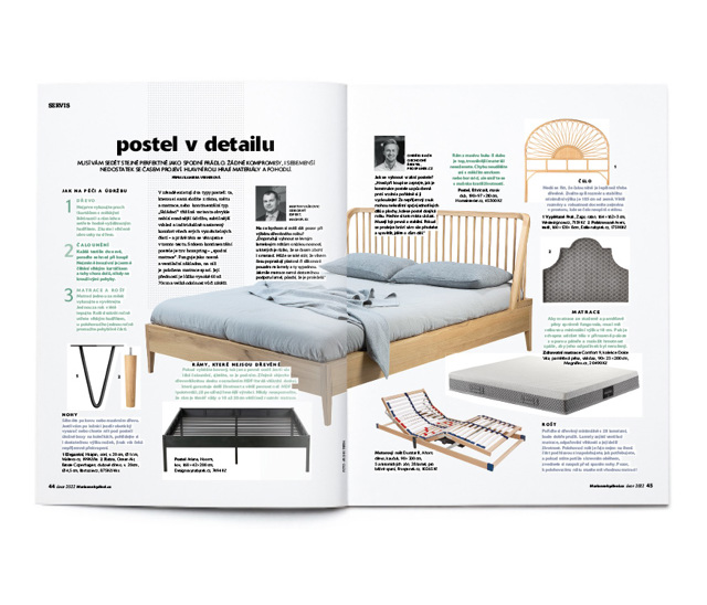 Postel v detailu