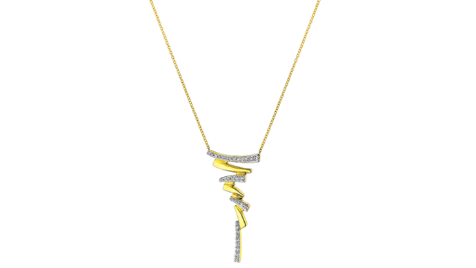 Zlatý náhrdelník s diamanty 0,09 ct - ryzost 585
Zlatý náhrdelník s diamanty 0,09 ct - ryzost 585