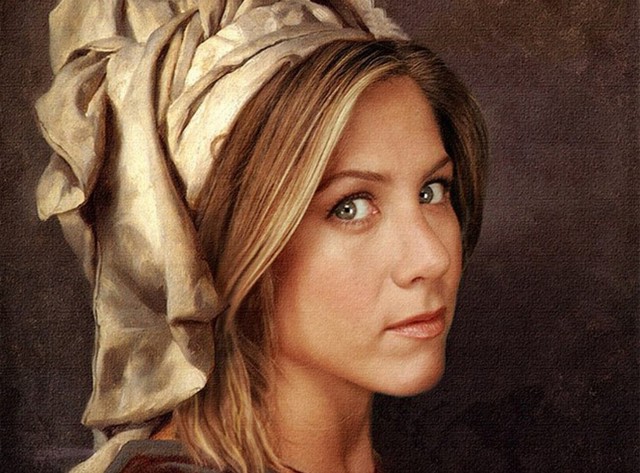 Jennifer Aniston na plátně