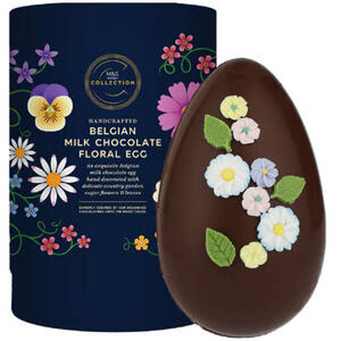 Rozkvetlé vejce z belgické mléčné čokolády, Marks & Spencer, 569 Kč
