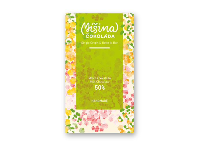 Přivítejte jaro s 50% mléčnou čokoládou od značky Míšina čokoláda, 124 Kč.
