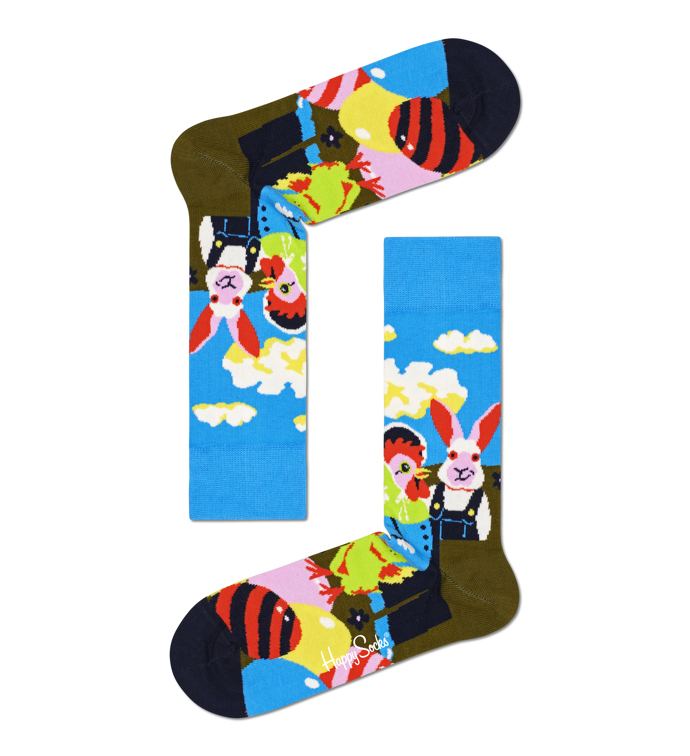 Velikonoční ponožky Happy Socks, prodává urbanlux.cz.
