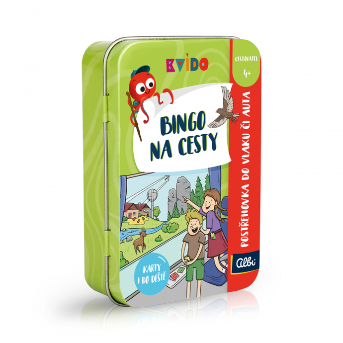 Chystáte se na piknik s dětmi? Pokud ano, přibalte s sebou Bingo na cesty. Kdo jako první najde všech 12 předmětů zobrazených na vylosované kartě? Prodává Albi, 249 Kč
