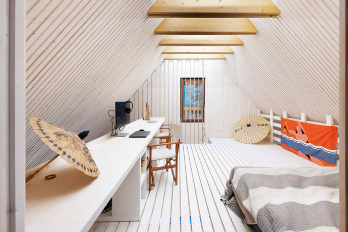 Galerie: Moderní áčková chata nedaleko Tallinnu