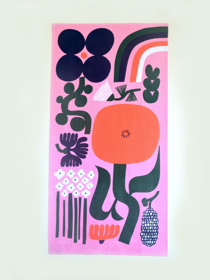 Ručník Flora Pink, PLOVE, 1090 Kč
