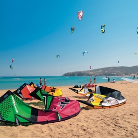 Jižní výběžek ostrova nabízí ideální podmínky pro kitesurfing.
