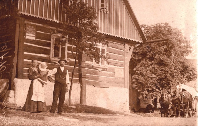 Historické foto původního hostince
Historické foto původního hostince