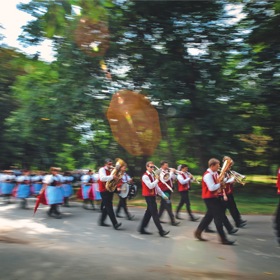 Slavnostní průvod z Prušánek do Nechor
