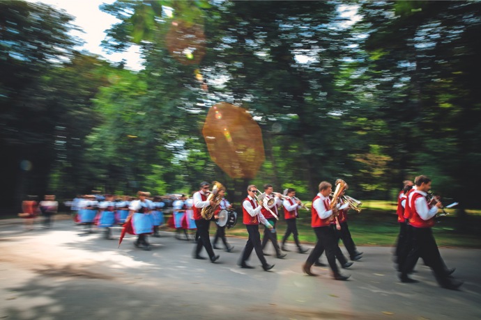 Slavnostní průvod z Prušánek do Nechor
