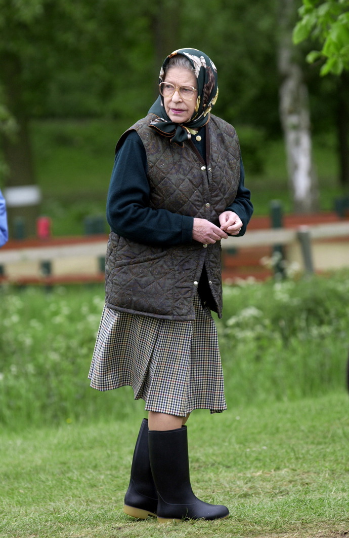 Volnočasový outfit královny Alžběty II. 
