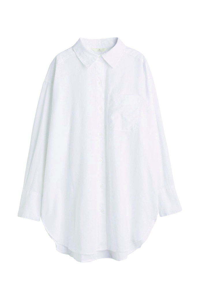 Oversized bílá košile, H&M, 899 Kč
