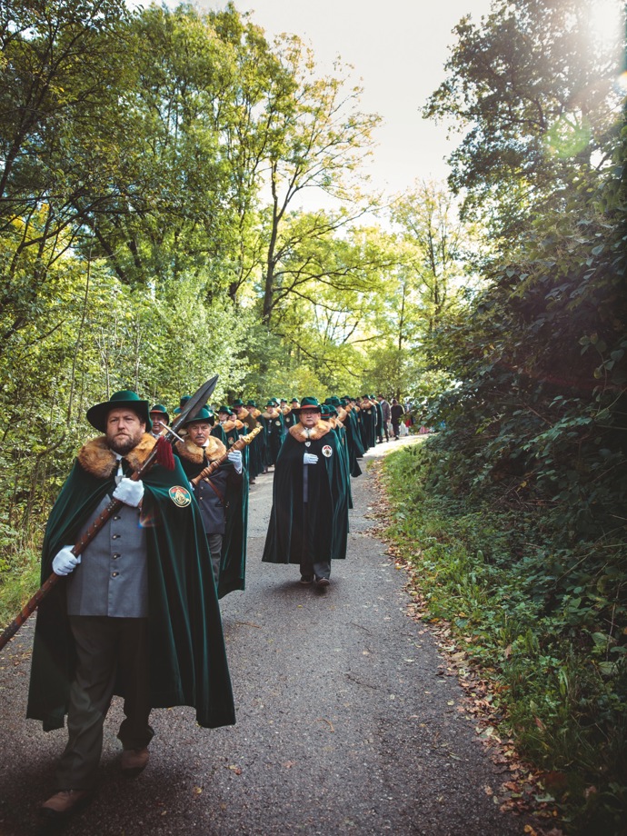 Slavnostní průvod členů svatohubertského řádu
Slavnostní průvod členů svatohubertského řádu