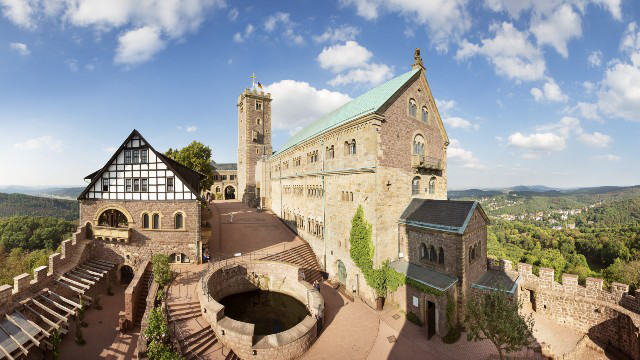 Hrad Wartburg v Eisenachu
