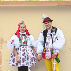Ústřední postavy hodů – stárek se stárkou

