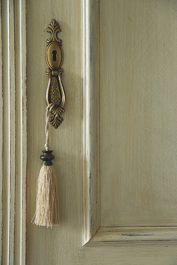 Detail zámku na dveřích
Detail zámku na dveřích
