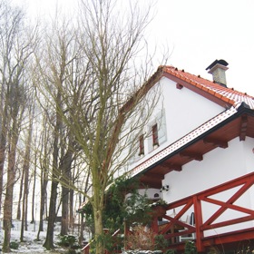 Dlážděná cesta vinoucí se k domu Terezy Bartulcové
