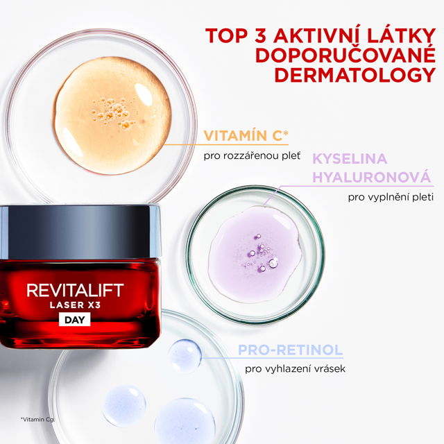 Aktivní látky obsažené v krému Revitalift Aktivní látky obsažené v krému Revitalift