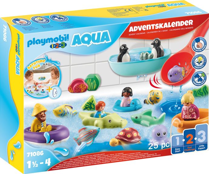 Playmobil AQUA adventní kalendář 

Děti vodní hrátky milují. Zpestřete jim advent krásným kalendářem plným hraček do vody. Už i ti nejmenší budou nadšeni z rybiček, želviček, postaviček v kruhu nebo v člunu či z tučňáčků. Všechno si mohou vylovit naběračkou, která je součástí hravého balení. Vhodné pro děti od roku a půl.

Cena: od 789 Kč
