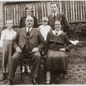 Praděda František Kubák s rodinou
