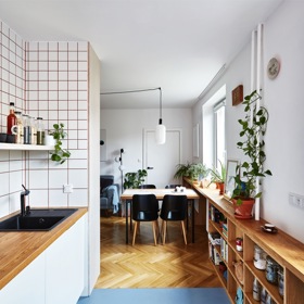 Galerie: Přírodní materiály v činžáku Galerie: Přírodní materiály v činžáku