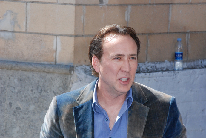 Nicolas Cage během let