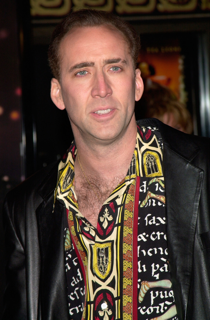 Nicolas Cage během let