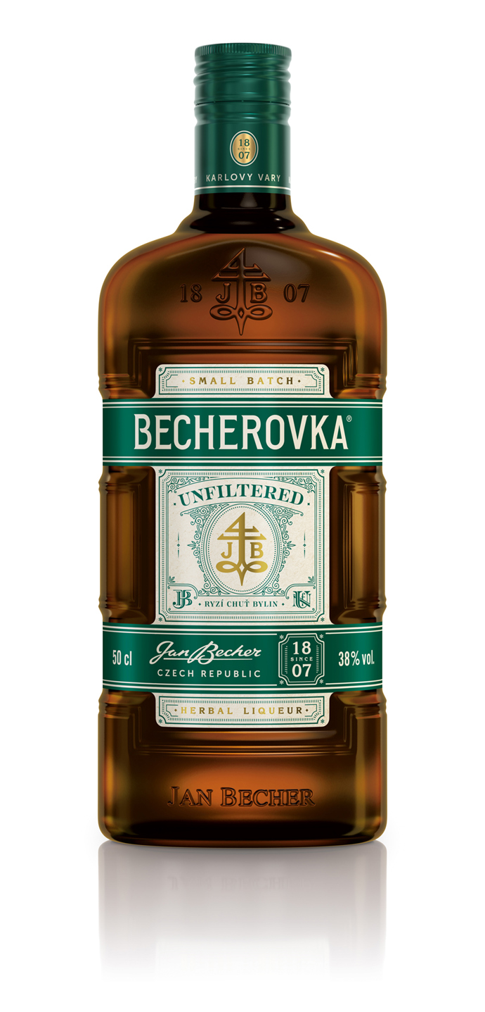 Jedna z limitovaných edicí – nefitrovaná Becherovka
Jedna z limitovaných edicí – nefitrovaná Becherovka