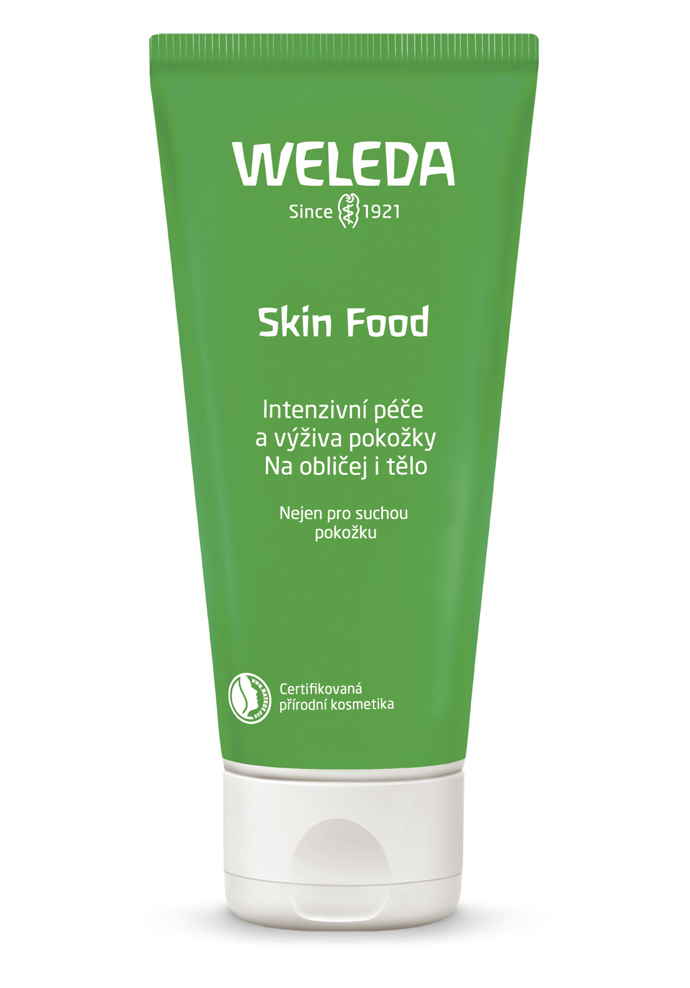 Univerzální přírodní hydratační krém Skin Food, Weleda, 30 ml, 169 Kč
Univerzální přírodní hydratační krém Skin Food, Weleda, 30 ml, 169 Kč