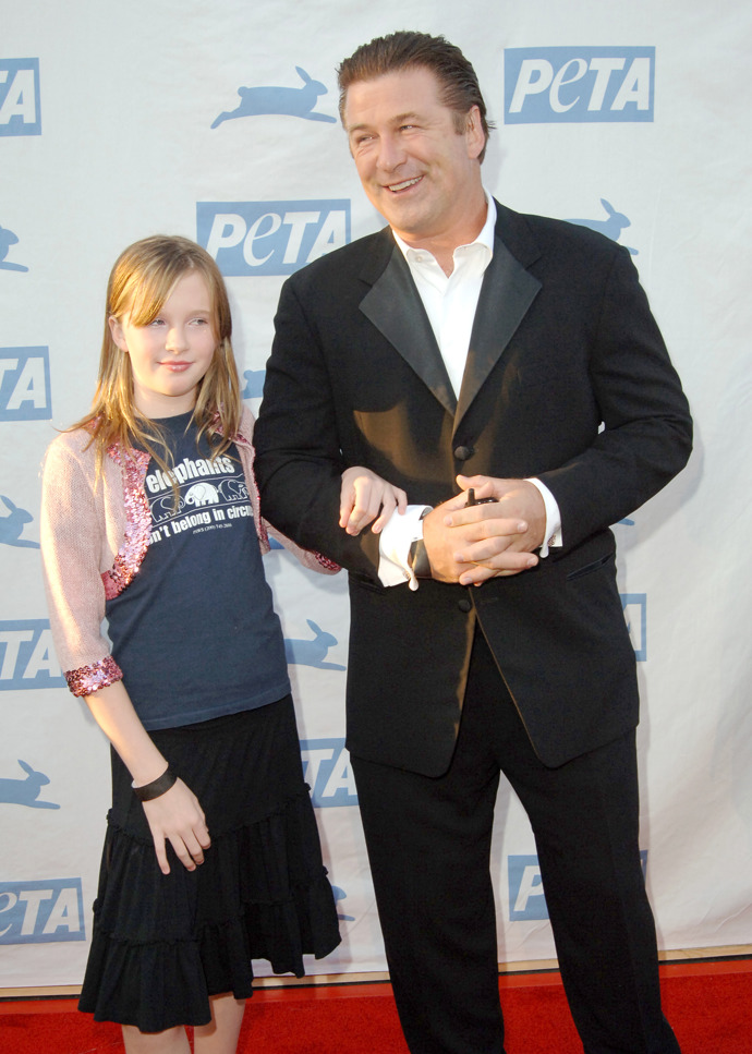 Herec Alec Baldwin s dcerou Ireland v roce 2006.
