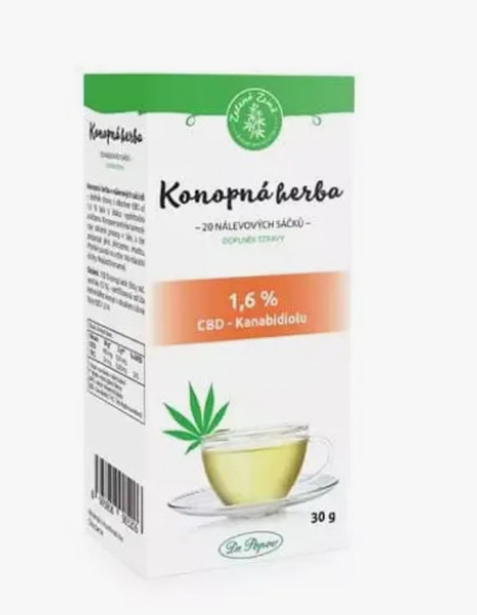 Konopná herba je směs pro přípravu čaje, která příznivě působí na spánek.
