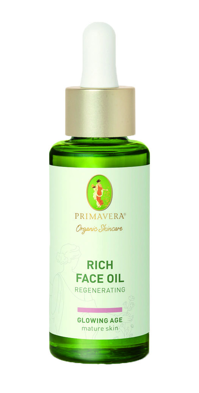 Regenerační pleťový olej Rich Face Oil, Primavera, 30 ml, 875 Kč
Regenerační pleťový olej Rich Face Oil, Primavera, 30 ml, 875 Kč