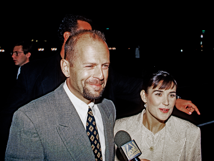 Bruce Willis během let