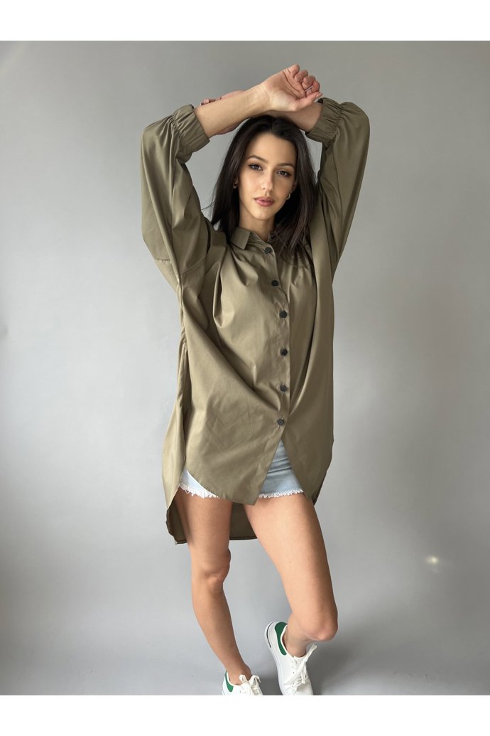 Oversize košile La Blanche zelená, Fashion Lounge, 990 Kč
