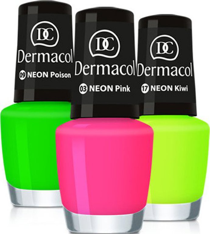 Neonové laky na nehty, Dermacol, 59 Kč/kus
Neonové laky na nehty, Dermacol, 59 Kč/kus
