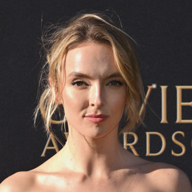 Jodie Comer na udílení cen Olivier Awards.
