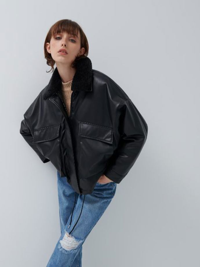 Oversize koženková bunda, Housebrand, 1499 Kč 
