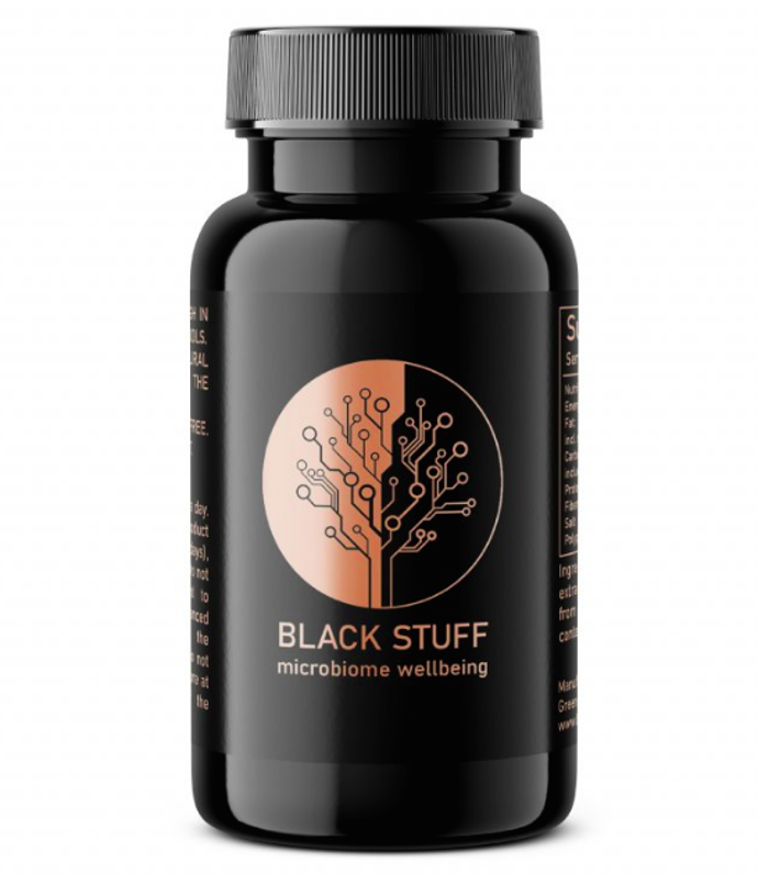 Black Stuff svojí funkcí podporuje jak vstřebávání minerálů, tak vylučování těžkých kovů a toxických látek ven z těla. Svou antioxidační aktivitou chrání polyfenoly z Black Stuff naše buňky před volnými radikály a oxidačním stresem. Ve výsledku tak přispívá k podpoře absopčních i detoxikačních schopností, rovnováze organismu i mikrobiomu, a také podporuje produkci energie prostřednictvím mitochondri. 

Black Stuff - Směs pro mikrobiom, Green World Solutions, Systers, od 550 Kč
