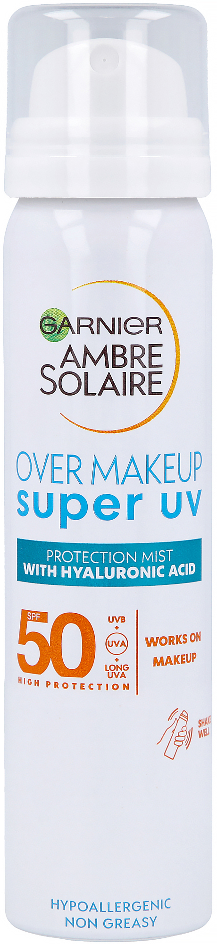 Pleťová mlha Ambre Solaire Super UV SPF 50, Garnier, 260 Kč
Pleťová mlha Ambre Solaire Super UV SPF 50, Garnier, 260 Kč