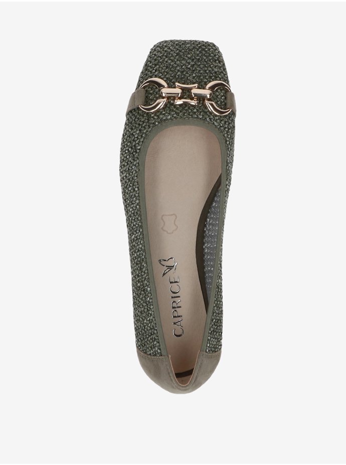 Khaki baleríny se zlatou přezkou, Caprice, ZOOT, 1279 Kč
Khaki baleríny se zlatou přezkou, Caprice, ZOOT, 1279 Kč