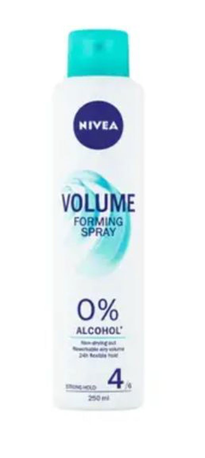 Nivea VOLUME Tvarovací sprej na vlasy, 155 Kč
Nivea VOLUME Tvarovací sprej na vlasy, 155 Kč